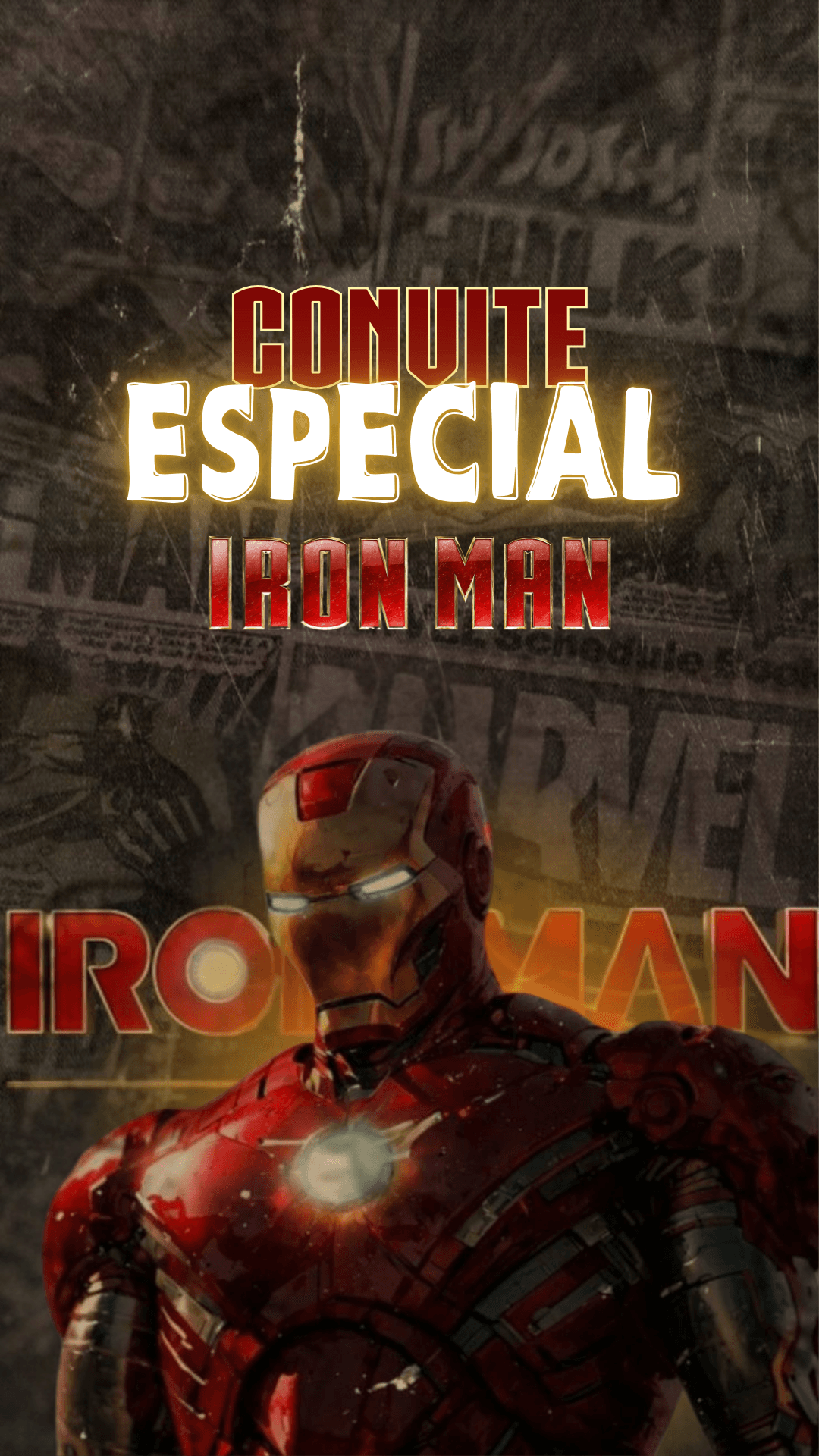 Convite Homem de Ferro