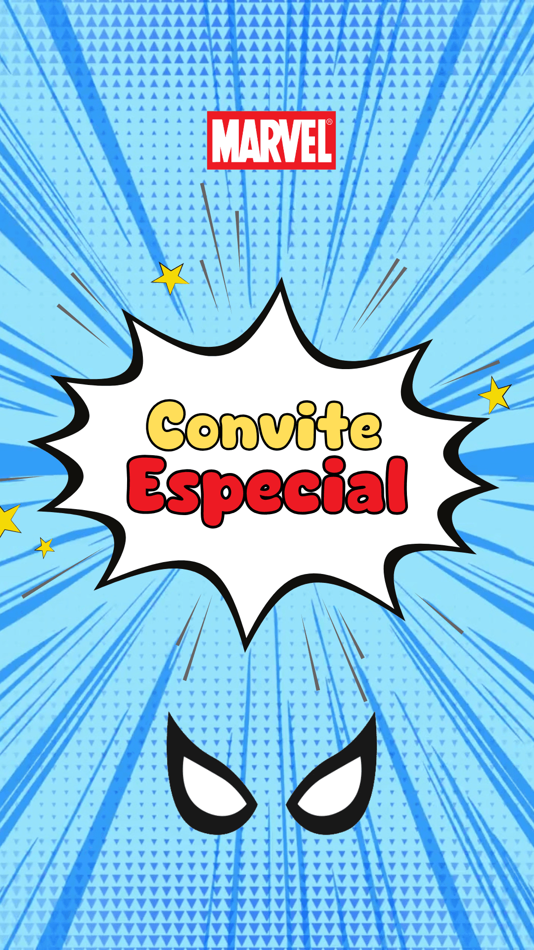 Convite Vingadores Baby